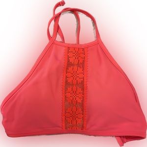 Aerie High Neck Encolure Haute Cross Bikini top S/P